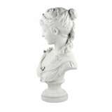Buste d`une jeune fille. Biscuit (porcelain) Eclecticism 19th century - Foto 6