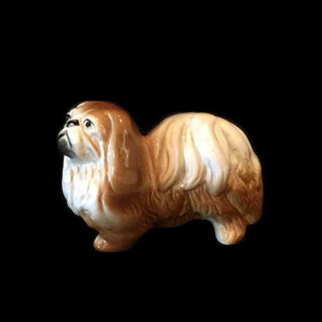 Figurine de chien Hand Painted 20th century - photo 2