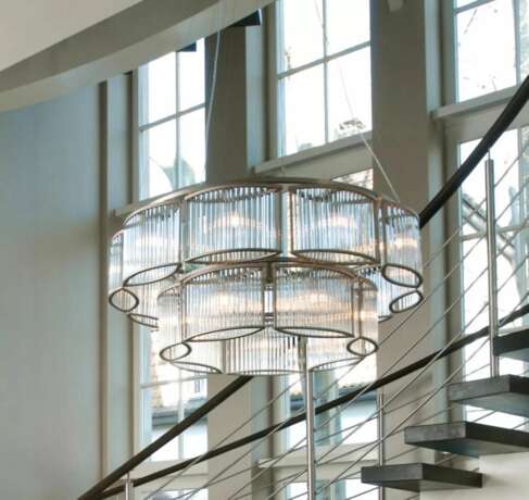 Chandelier Stilio 96 Glass 20th century - photo 2