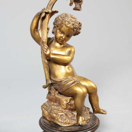 Lampe de table Putti. Bronze doré Neorococo At the turn of 19th -20th century - photo 6