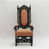 Baroque armchair 18th century Wood fabric Baroque 18th century - Foto 2