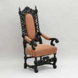 Baroque armchair 18th century Wood fabric Baroque 18th century - Foto 3