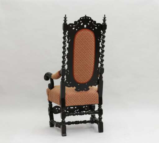 Baroque armchair 18th century Wood fabric Baroque 18th century - Foto 4