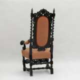Baroque armchair 18th century Wood fabric Baroque 18th century - Foto 4