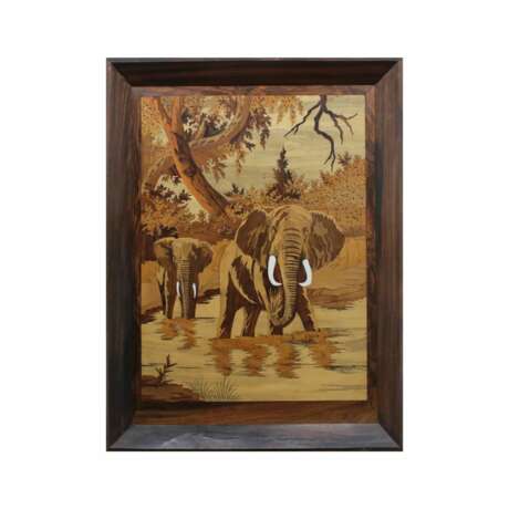 Panel Africa in Art Deco style Wood 20th century - photo 1