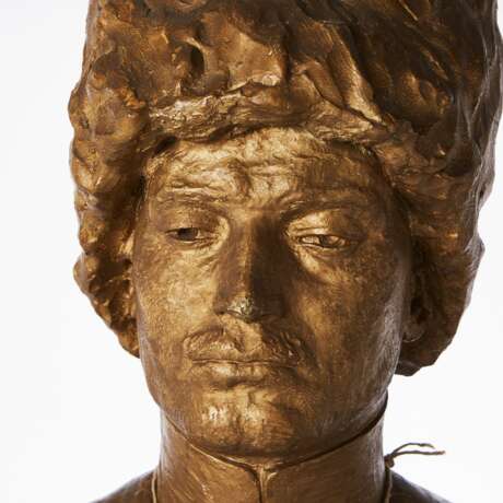 Bust Cossack. Russia. 1909. Bronzing Romanticism At the turn of 19th -20th century - photo 4
