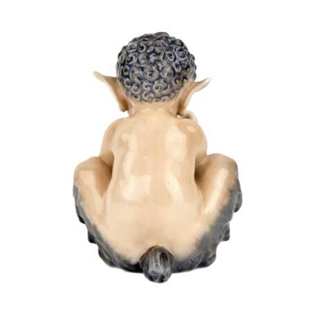 Figurine Faun with a snake. Royal Copenhagen. Hand Painted 20th century - photo 4