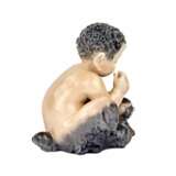 Figurine Faun with a snake. Royal Copenhagen. Hand Painted 20th century - photo 5