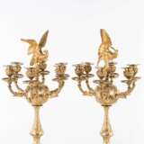 Une paire de candelabres en bronze Russie Vergoldete Bronze Baroque 19th century - Foto 4