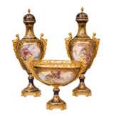 Porcelain set. Sevres. 19th century. Gilded bronze 19th century - photo 1