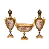 Ensemble en porcelaine. S&egrave;vres. 19&egrave;me si&egrave;cle. Bronze doré 19th century - photo 2