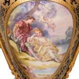 Фарфоровый гарнитур. Sevres. 19 века. Позолоченная бронза 19th century г. - фото 4