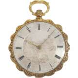 Taschenuhr/Anhängeuhr: exquisite Lepine mit seltenem gravierten Zifferblatt, bedeutender Uhrmacher, Antide Janvier, Horloger Mécanicien du Roy, Au(x) Louvre No. 5188, ca.1825 - photo 1