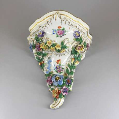 Porcelain console. Dresden. Hand Painted Rococo 20th century - photo 2