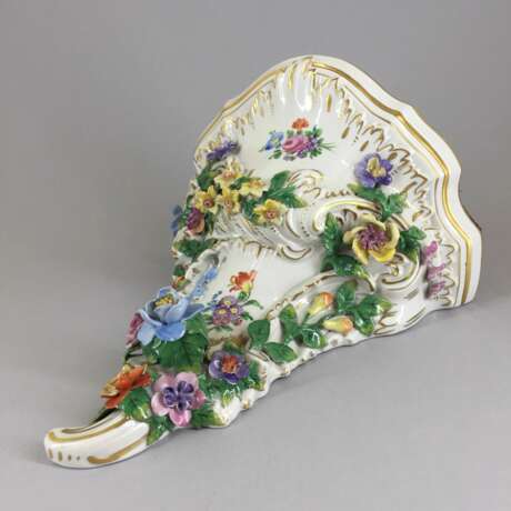Console en porcelaine. Dresde. Hand Painted Rococo 20th century - photo 3