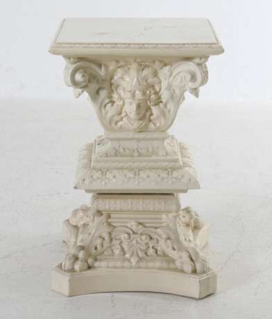 Glazed ceramic pedestal Faience At the turn of 19th -20th century - photo 2