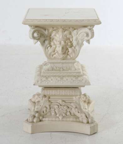 Glazed ceramic pedestal Faience At the turn of 19th -20th century - photo 4