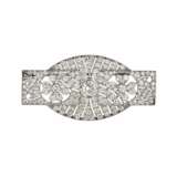 Broche avec diamants de style Art D&eacute;co. Diamond 21th century - photo 1
