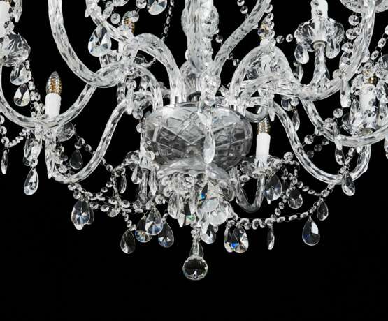 Chandelier for 14 candles. KARE DESIGN. Giorgio Cavallo Glass and silver-plated metal 20th century - photo 2