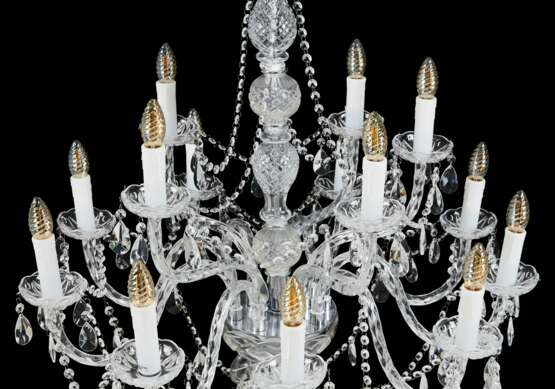Chandelier for 14 candles. KARE DESIGN. Giorgio Cavallo Glass and silver-plated metal 20th century - photo 4