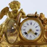 Mantel clock Allegories of Painting of gilded bronze 1920 Hand Painted Neorococo At the turn of 19th -20th century - photo 9