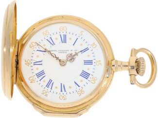 Taschenuhr: sehr seltene Patek Philippe Damensavonnette "Louis XV", No. 69928 geliefert an Pleister in London, ca.1885