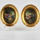 Paire de miniatures peintes Knochen 20th century - Foto 1