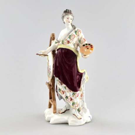 Figurine en porcelaine Allegorie de la Peinture. Porcelaine XIX&egrave;me. Porzellan 19th century - Foto 7