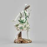 Figurine en porcelaine La Dame en Vert. La France. 19&egrave;me si&egrave;cle. Porzellan 19th century - Foto 2