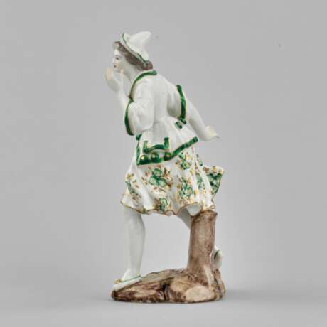 Figurine en porcelaine La Dame en Vert. La France. 19&egrave;me si&egrave;cle. Porzellan 19th century - Foto 4