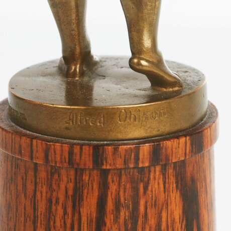 Tableau Bronze Singing Boy ALFRED OHLSON (1868-1940) Bois naturel Neo-baroque At the turn of 19th -20th century - photo 4