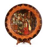Decorative dish Ivan Tsarevich and the Gray Wolf. Plywood At the turn of 19th -20th century - photo 2
