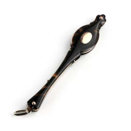 Silver French tortoiseshell lorgnette. Gold At the turn of 19th -20th century - photo 2