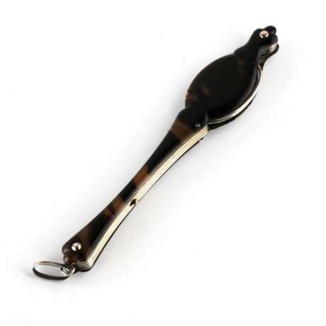 Silver French tortoiseshell lorgnette. Gold At the turn of 19th -20th century - photo 3