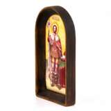 Icon of the Holy Blessed Prince Alexander Nevsky on porcelain. Porcelain Early 20th century - photo 3