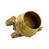 Cendrier en laiton Tra&icirc;neau &agrave; eau Fin 19&egrave;me si&egrave;cle Bronze and brass realism Late 19th century - Foto 5