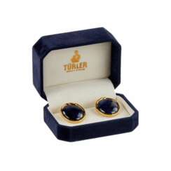 Clip-on earrings with sapphires. T&uuml;rler, Switzerland 