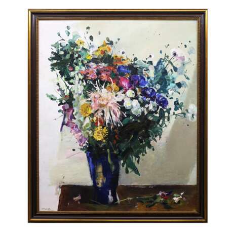 Valdis Kreslinsch. Fleurs. Nature morte. Canvas oil 20th century - Foto 1