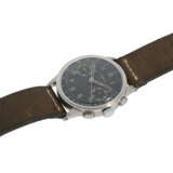 Armbanduhr: sehr seltener "oversize" Flieger-Chronograph von Lemania, 50er Jahre - photo 6