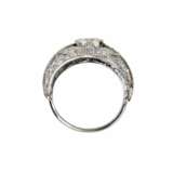 Коктейльное кольцо из платины с бриллиантами в стиле Арт Деко. 20 век. Платина 20th century г. - фото 5
