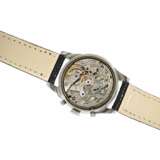Armbanduhr: hochfeiner, rarer, großer vintage Chronograph Kaliber Valjoux 72, Mathey-Tissot, Edelstahl, ca.1955 - Foto 6