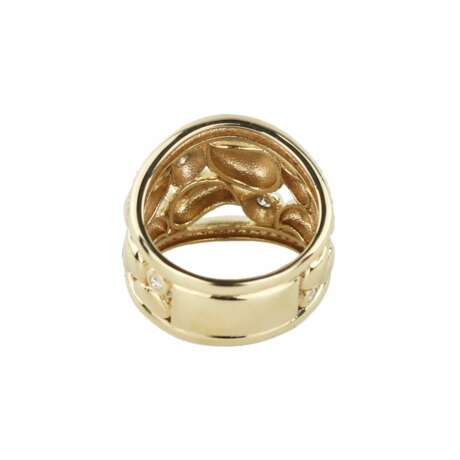 Золотое кольцо с бриллиантами. Диаманты 21th century г. - фото 7