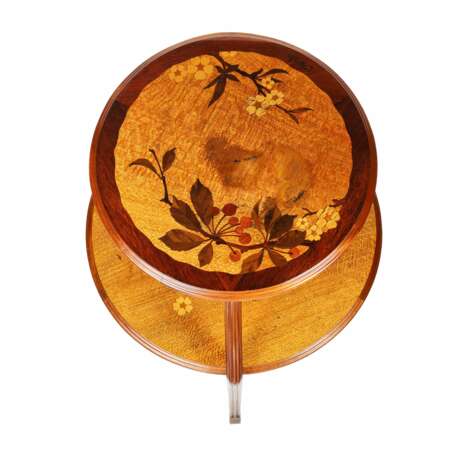 Boudoir table Art Nouveau inlaid wood. Louis MAJORELLE (1859-1926). Wood Art Nouveau At the turn of 19th -20th century - photo 4