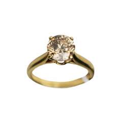 Gold 18K diamond ring. 