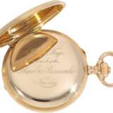 Taschenuhr: hervorragend erhaltene, mehrfarbige goldene und emaillierte Prunksavonette, vermutlich Präsent-Uhr des russischen Zaren, Pavel Buhre No. 41974, ca. 1900 - photo 7