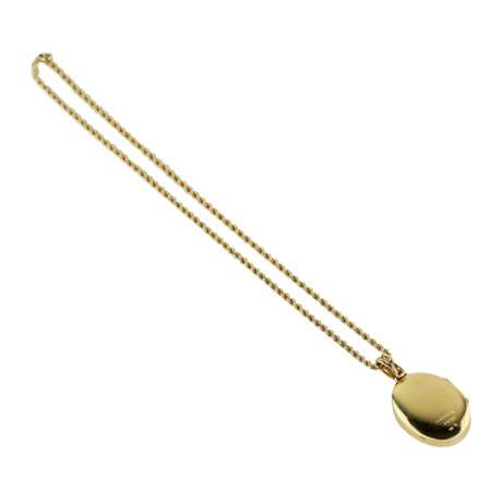 Pendentif en or sur cha&icirc;ne avec un rubis dans son ecrin d`origine. Faberge France. Rubis 21th century - photo 5