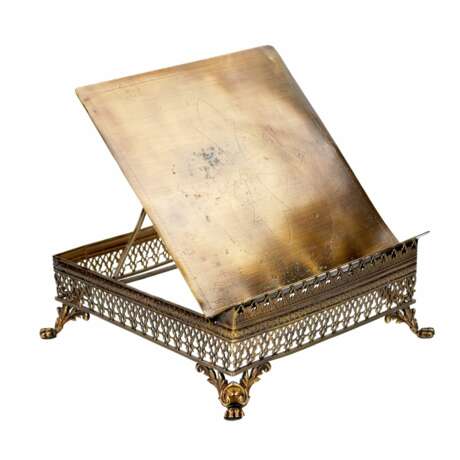 Table chaire en bronze et laiton Dore. 20i&egrave;me si&egrave;cle. Bronze and brass Eclecticism 20th century - Foto 1