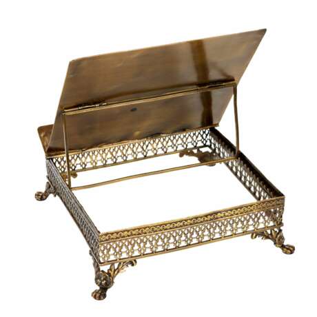 Table chaire en bronze et laiton Dore. 20i&egrave;me si&egrave;cle. Bronze and brass Eclecticism 20th century - Foto 4