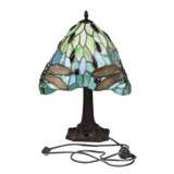 Elegant stained glass table lamp in Tiffany style. 20th century. Glass metal Art Nouveau 20th century - photo 3