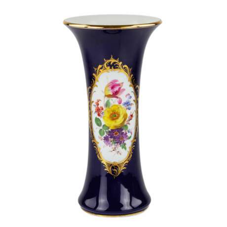 Grand vase. Allemagne. Meissen. XXe si&egrave;cle. Porcelain Hand Painted Gilding 20th century - Foto 1